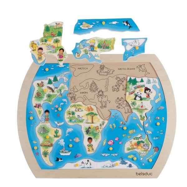 Puzzle a boutons one world Beleduc -10151