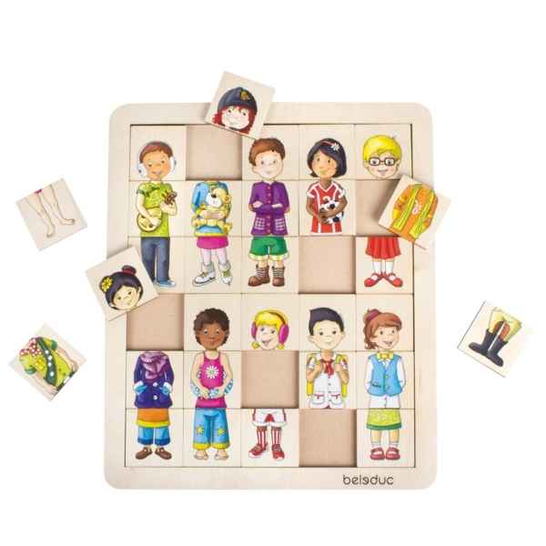 Puzzle match & mix enfants Beleduc -11130