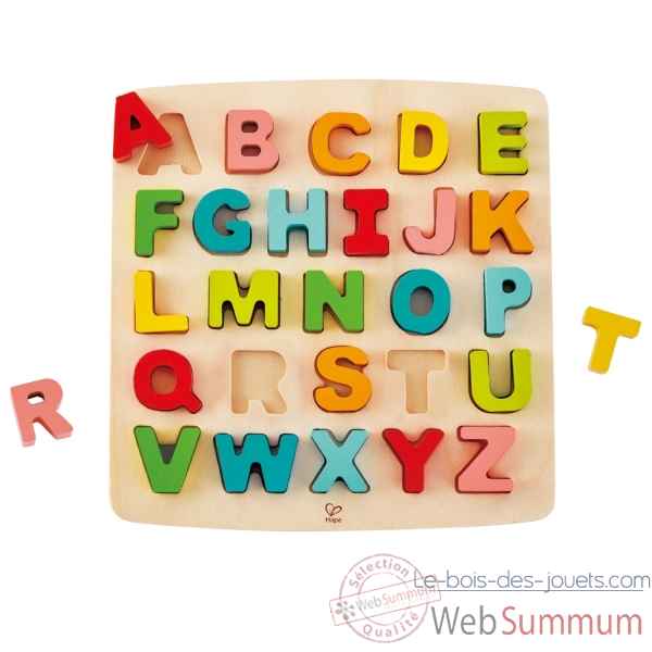 Puzzle a grosses pieces - alphabet Hape -E1551