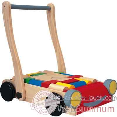 Chariot de marche en bois - Plan Toys 5123