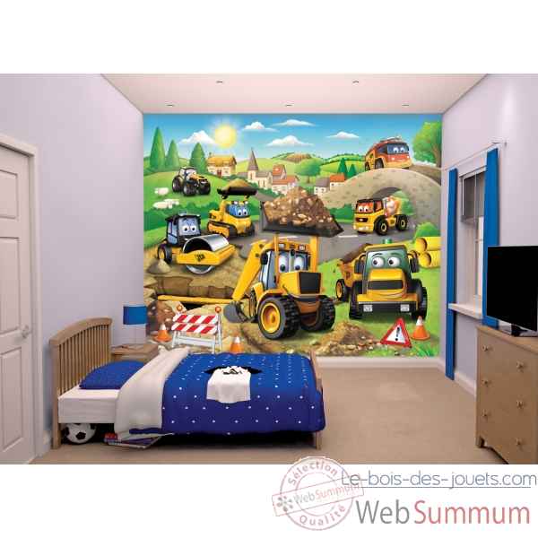 Fresque murale tracteur jcb Room studio -43787