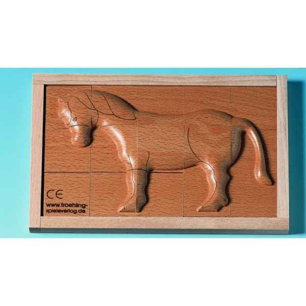 Puzzle de bloc en relief cheval Beleduc -30238