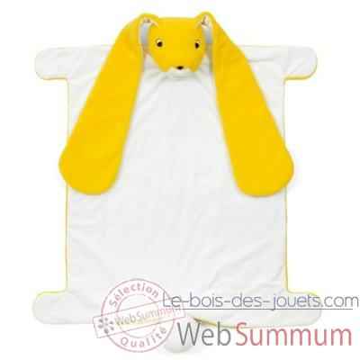 Couverture peluche marionnette lapin jaune Brio -30471