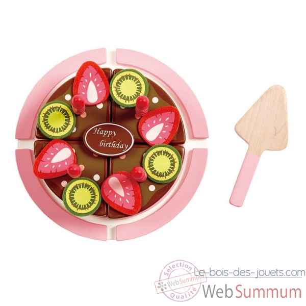 Gateau d\'anniversaire fraise-chocolat Hape -E3140