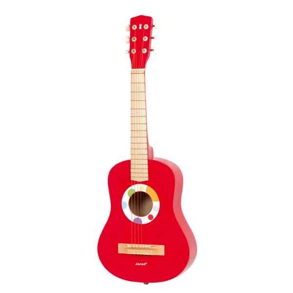 Grande guitare rouge confetti Janod -J07623