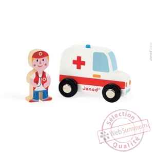 Story set pompiers ambulance + docteur Janod -J08567