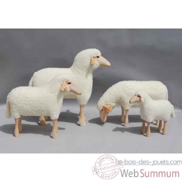 Petit mouton laine paturant 50 cm Meier -402.01