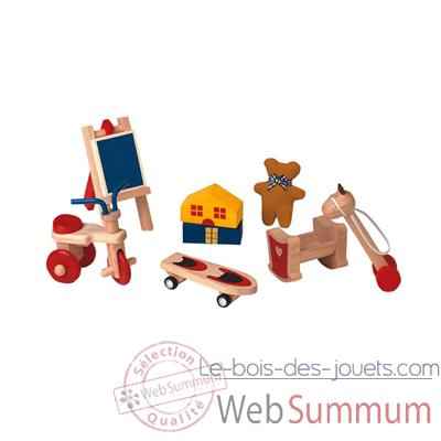 Accessoires de chambre enfants en bois - Plan Toys 9711