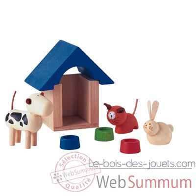 Animaux domestiques en bois - Plan Toys 7314