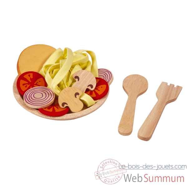 Assiette de spaghettis en bois  Plan Toys -3466