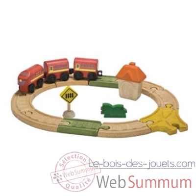 Circuit ovale - planwood en bois  Plan Toys -6604