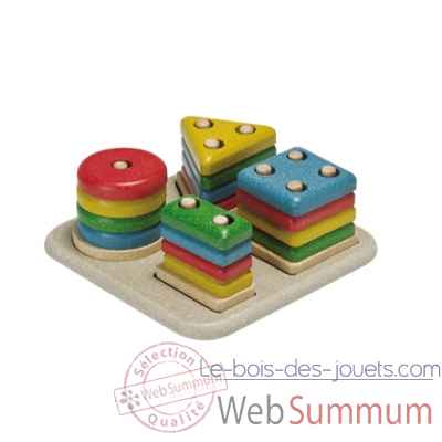 Empilages géométriques - planwood en bois  Plan Toys -5621