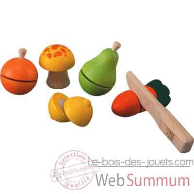 Jeu de fruits et legumes en bois - Plan Toys 5337