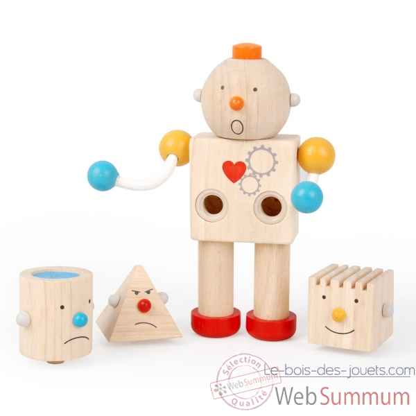 Jouet en bois  Robot transformeur Plan Toys 5183