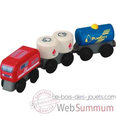 Train a combustible en bois - Plan Toys 6094
