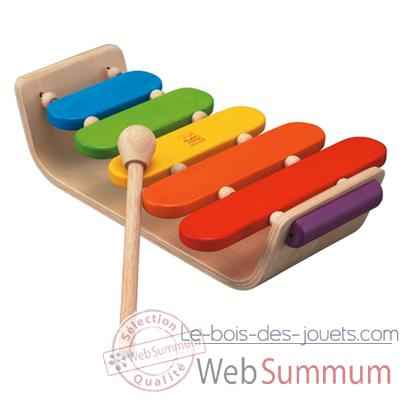 Xylophone ovale en bois - Plan Toys 6405