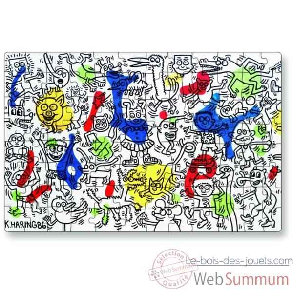 Puzzle Vilac Keith Haring 96 pièces boite forme-9323