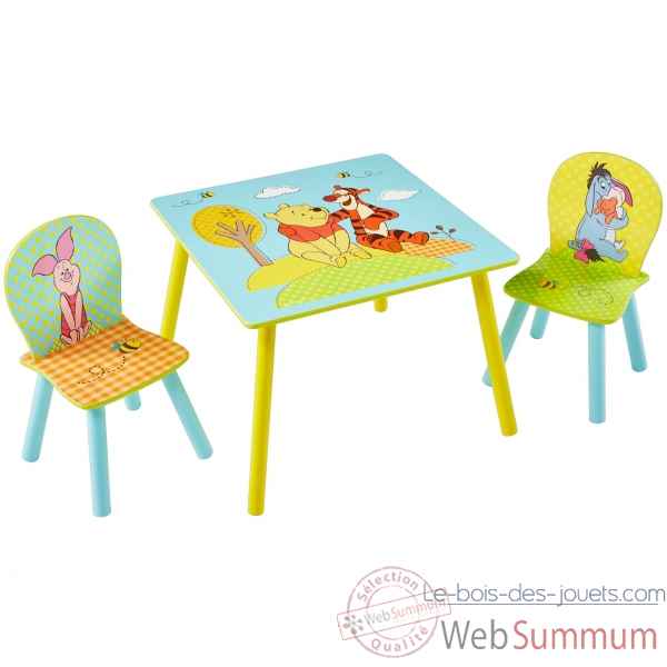 Ensemble table et 2 chaises winnie l\'ourson Room studio -866172