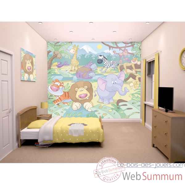 Fresque murale safari de la jungle Room studio -40595