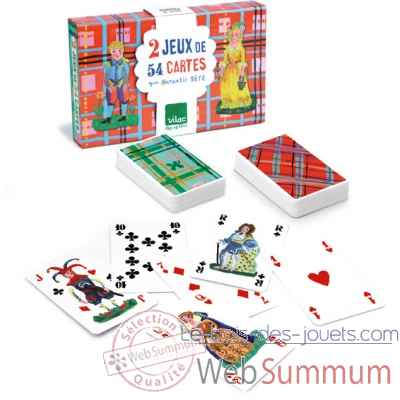 Coffret 2 jeux de cartes nathalie lete vilac -8633