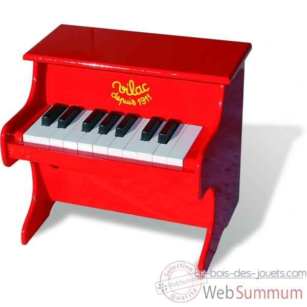 Piano rouge en bois