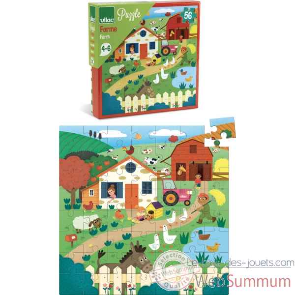 Puzzles 56 pces ferme vilac -2655