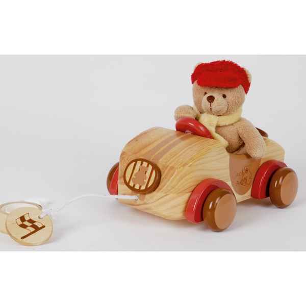 Video Petit ours et sa jolie voiture en bois -1405